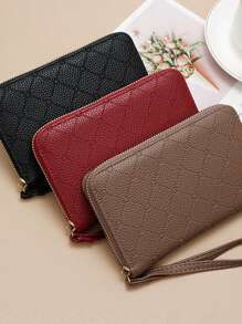 Girl's Korean Style Simple Large Capacity Zipper Wallet, Cards Holder, Coin Purse, Phone Pouch, Card Case - Multicolor - View 6