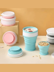 Collapsible Silicone Outdoor Travel Cup, Collapsible Travel Mini Water Cup, Portable Compressed Soft Cup