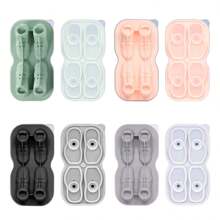 1 Pc 3D Shoe-Shaped Silicone Mold Ice Tray, For Whiskey Lovers And Bartenders