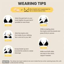 Boost Inserts 双面粘合垫 粘性比基尼衬垫 适用于运动胸罩泳衣