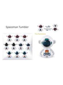 24 stuks Cartoon Monkey & Astronaut Roly-Poly-figuren, Mini Tumbler-speelgoed, bureau-ornamenten, geschenken