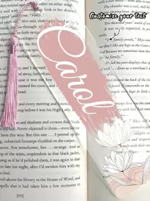 Personalized Name Acrylic Bookmark With 25 Styles Custom Handmade Floral Bookmarks For Book Lovers Unique Reading Accessories Teacher Student Gifts Back To School Stationery - Multicolor - View 12