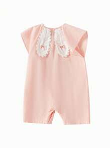 Balabala Baby Boys' & Girls' Romper, Soft & Comfortable Summer Wear - Pink - View 5