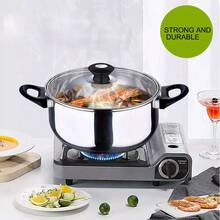 12Pcs Stainless Steel Saucepan Essential Cookware Set With Glass Lids & Sturdy Handles Pot,Kitchen Cook Home Chef Cooking Sauce Pan ,Gifts - Silver - View 7