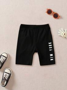 2 件套年轻女孩字母印花短袖T恤+短裤运动套装夏季运动服户外套装 - 玫紅色 - 查看 7