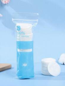 100/200pcs Disposable Round Makeup Remover Pads, 3-Ply Thicker Double-Sided Cleansing Pad, 5.8*5.8cm Travel Compact Set