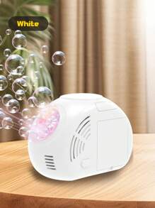 Máquina de burbujas automática para niños con operación de un solo botón, portátil y conveniente (Baterías y solución de burbujas no incluidas)