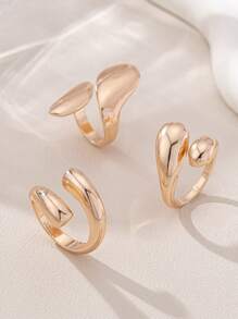 (3pcs Set) Fashionable Non-Fading Personalized Color Ring Set For Women