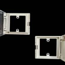 86型防水盒开关插座防溅盒86型连体粘贴式浴霸防漏热水器凸起防水防尘防油超强防水开合度：120°