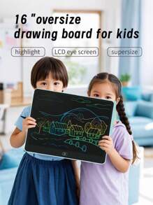 Tablet de desenho LCD de tamanho grande de 16 polegadas, Lousa de escrita a grafite para os alunos usarem na escola, De volta às aulas