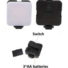 1pc Portable Mini Clip-On Fill Light, White Light Portable LED Video Light, Camera And Camcorder Video Recording, For Photo Selfie Video Recording, Zoom Meetings, Interviews, Live Streaming, Video Logging, Family Gatherings, Christmas Party Shooting, Hand-Held Selfies, Outdoor Activities