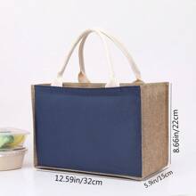 Jute Hand Shopping Gift Bag Laminated Waterproof Vintage Linen Upgrade Zipper Linen Bag Simple Gift Bag Fashion Everything Shopping Bag