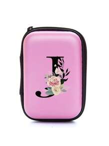 Pink EVA Material A-Z Letter Storage Bag, Travel Data Cable + USB Cable Storage Bag, Electronic Product Storage Box, Can Store Data Cables, Chargers, Earphones, Etc., Music Festival Earplug Storage Bag, Essential Travel Tech Accessories Storage Bag, Zipper Wallet-Style Storage Bag, Meeting Your Daily Storage Needs. Suitable For Travel, Work, School, Dorm Storage. - Multicolor - View 13