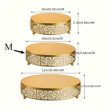 1pc Elegant Metal Cake Rack, Perfect For Weddings, Party Events, And Birthdays, Suitable For Desserts, Candies, Cupcakes, And Pastry Trays