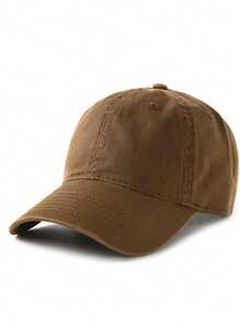 1PC Retro Washed Baseball Cap, Outdoor Solid Color Denim Cap