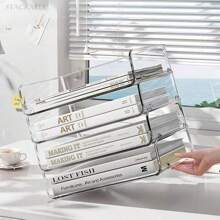 1 件可堆叠透明亚克力桌面收纳盒、A4 纸文件盘、文具和书架、便捷桌面收纳、笔筒、铅笔盒、办公室装饰、蜡笔架、笔杯、办公用品、办公桌收纳盒、文具、荧光笔收纳、化妆品收纳盒、收纳盒、护肤品收纳盒、办公室收纳、文具收纳盒、指甲油收纳、卧室装饰 - 無色 - 查看 4