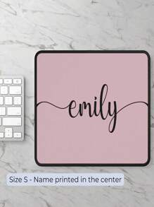 1pc Customized Name Desk Mat With Strap, Personalized Leather Mouse Pad, PU Leather Desk Pad, Suitable For Office, Desk Or Dining Table, Waterproof And Stain-Resistant Keyboard Mat, Minimalist Solid Color Computer Pad, Personalized Gaming Mouse Pad, Large Mouse Pad, Easy To Clean, Multiple Colors Available, Handwritten Name Desk Mat - 3 Sizes, Birthday Gift - Multicolor - View 11