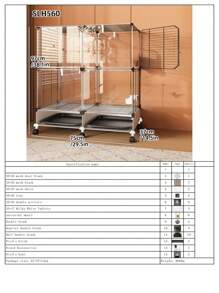 Jaula para aves para uso doméstico, pajarera, para periquito perlado, loro, munia, periquito cabecirrojo, Burung Manyar, jaula de hierro anti-salpicaduras, nido de aves, aviario