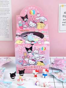Sanrio Sanrio Lucky Draw Blind Bag, Adorable 3D Rubber Blind Bag With Cute Designs, Perfect Gift For Children (Box Not Included)