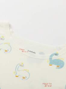 Balabala Baby Boys' & Girls' Soft Set, Breathable & Comfortable - 白綠色調 - 查看 3