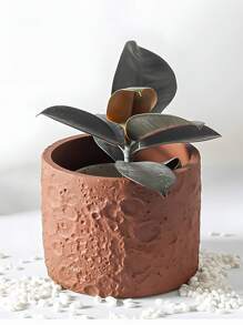Moule en silicone pour fabriquer des bougies parfumées, des pots à succulentes et autres articles de décoration d'intérieur. Texture de pierre spatiale, style nordique minimaliste. Convient pour la cire de soja, le ciment, le gypse - moule en silicone blanc - Voir 1