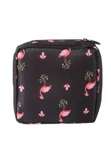 1 件便携式大容量女性卫生袋，防水面料收纳袋，时尚实用的多功能旅行袋 - 适合存放卫生巾、护垫和卫生棉条，波西米亚风格 - 彩色 - 查看 10