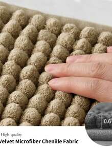 Farfallarossa 1200GSM High-Density Long Pile Microfiber Bathroom Rug, Soft And Comfortable, With Ultimate Water Absorption And Non-Slip Design, Suitable For Use In Bathrooms And Bedrooms, Enhancing The Quality And Comfort Of Life. - Brown - View 5