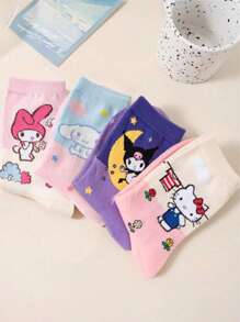 Sanrio Sanrio 4 Pairs Sanrio New Cartoon Parent-Child Socks Cute Big Ear Dog Children Socks