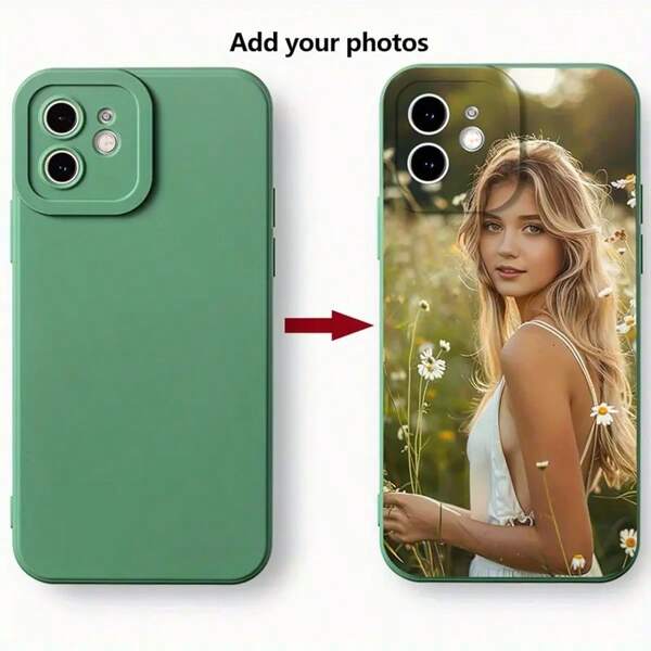 1 st. gepersonaliseerd telefoonhoesje, compatibel met Apple 16/15/14/13 Plus/Pro/Max/Pro, TPU, zwarte schokbestendige beschermhoes, geschikt als cadeau voor Kerstmis/Thanksgiving/Halloween/Valentijnsdag/Pasen/jongens/meisjes/vriendinnen/familie/vrienden, personalisatie omvat persoonlijke foto's, cartoons, spelpersonages, beroemdheden, enz.