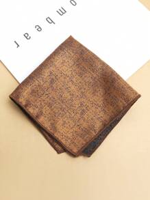 1pc Men's Solid Color Pocket Square Handkerchief, Suitable For Suits And Business Attire