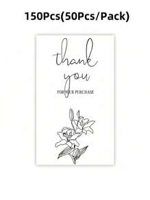 50/150Pcs Thank You Stickers Wedding Favors Commodity Packaging Decoration Sealing Stickers Personalized Package Label - Multicolor - View 27