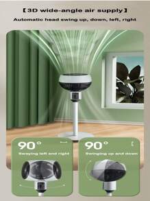 Ventilador Inteligente Pantalla Tactil 360° Alta Potencia Diseño Minimalista - Tipo de Enchufe A USA (110-127V) - Ver 6