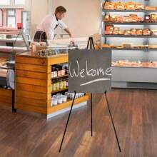 Caballete de boda, atril portátil y plegable con base de trípode, ligero y portátil para decoración de bodas y eventos al aire libre, atril para carteles de bienvenida, exposiciones y presentaciones de oficina, fiestas y hogar.