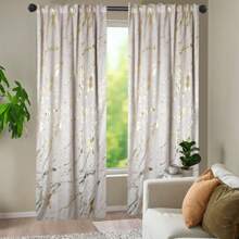Elegant Dutch Velvet Light Filtering Curtains, 1 Piece, 140x250cm, 8cm Tieback Design, UV Blocking, Light Control, Soundproof And Insulating, Modern Luxury Style