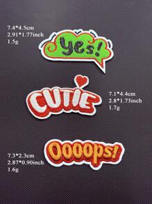 2-3 pièces/set OMG ! POW ! Wow ! BAM ! Boom ! Game On Boom Bang Écusson brodé à repasser Bandes dessinées Pow Wow Kaboom Paroles drôles Lettre Applique Patch pour sac à dos veste en jean décoration été, école