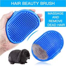 Rabbit Grooming Kit Tear Stain Remover Cleaning Combs Pet Nail Clipper Double-Sided Shampoo Bath Brush For Guinea Pig Bunny - Multicolor - View 3