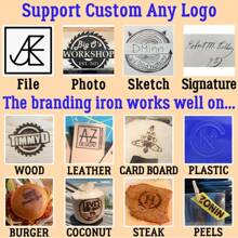 1 Stück benutzerdefinierter Messinglogostempel - personalisierter Brandstempel für Leder, Holz, Backen und mehr - Prägewerkzeug für Handwerksprodukte, Schulmaterial, Schulanfang