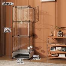 Jaula para aves para uso doméstico, pajarera, para periquito perlado, loro, munia, periquito cabecirrojo, Burung Manyar, jaula de hierro anti-salpicaduras, nido de aves, aviario