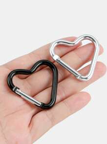 5/4/3/2pcs Heart-Shaped Snap Hook, Aluminum Alloy Carabiners, Use For Outdoor Climbing, Backpack, Daily Wear, Fishing Hiking Traveling And Sports Keychain Clip,For Jewelry Making Crocheting Crafts Arts Backpack Decor,Luxury Handbag Accessory,Valentine's Day,Fashion Jewelry Accessories,Couples Birthday & Holiday Gifts,Suitable For Bag Charm Car Keys - Multicolor - View 7