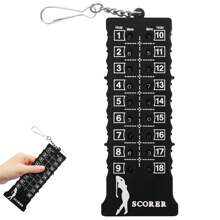 便携式高尔夫计分器记分牌训练练习比赛配件礼物送给高尔夫爱好者朋友 - 彩色 - 查看 11