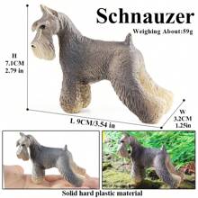 1 件狗狗雕像，逼真的塑料小狗雕像，手绘仿真小狗动物玩具，狗狗蛋糕装饰圣诞生日礼物