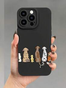 DogSoft Phone Case With Angel Eye & Puppy Pattern Design, 360 Degree Full Protection, With UV Printing And Matte Finish, Compatible With Samsung & Compatible With IPhone 11, 12, 13, 14, 15, 16 Pro Max, XR, X/XS, 7, 8 Plus Smartphones - Multicolor - View 1