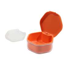 Portable Denture & Invisible Braces Soak Box - Plastic, Professional Oral Care Storage Case (Braces,Tooth Hook, Cleaning Brush Not Included), Retainer Cleaning, Storage Box