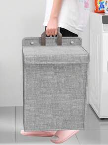 1/2 件壁挂式洗衣篮，可折叠家用脏衣服篮，适用于浴室、卧室、客厅和家庭清洁