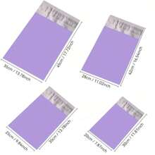 Poly Mailers 25/50 Pcs, Waterproof Shipping Bags For Clothing, Strong Adhesive Shipping Envelopes For Small Business Suppliers, Self Seal Mailers Poly Bags Mailing Envelopes Purple Back To School - Light Purple - View 4