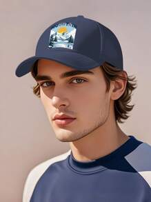 1 pieza Gorra de béisbol unisex, nuevo sombrero de moda, diseño de malla transpirable, cómoda gorra casual para deportes al aire libre de uso diario
