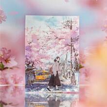 MOCARD 32 张/包浪漫风景剪贴簿纸、DIY 装饰背景纸、节日礼物、手工拼贴材料、个性化剪贴簿规划、创意学校文具用品 - 粉色 - 查看 2