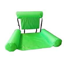 PVC Summer Inflatable Foldable Floating Row, Swimming Pool Water Hammock, Beach Water Sports Lounger Chair, Beach Pool Supplies,New Design Foldable Inflatable Water Floating Bed With Backrest - Multicolor - View 16