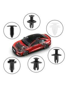 725 Pcs Car Repair Kit - Universal Car Body And Interior Fasteners And Tools Includes Clips, Rivets, Push Pins And Removal Tools - Great For Cars, Trucks And Motorcycles - Comprehensive Set Of 23 Different Sizes , Great For Windshield, Door Trim, Bumper And Repair , Nylon Construction Ensures Long-Lasting Use , Easy To Install And Remove, Car Retaining Clip Kit