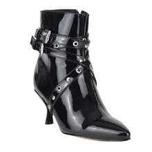 Salamandra Women's Casual Heeled Boot 19751 Black Patent Leather - 黑色 - 查看 1